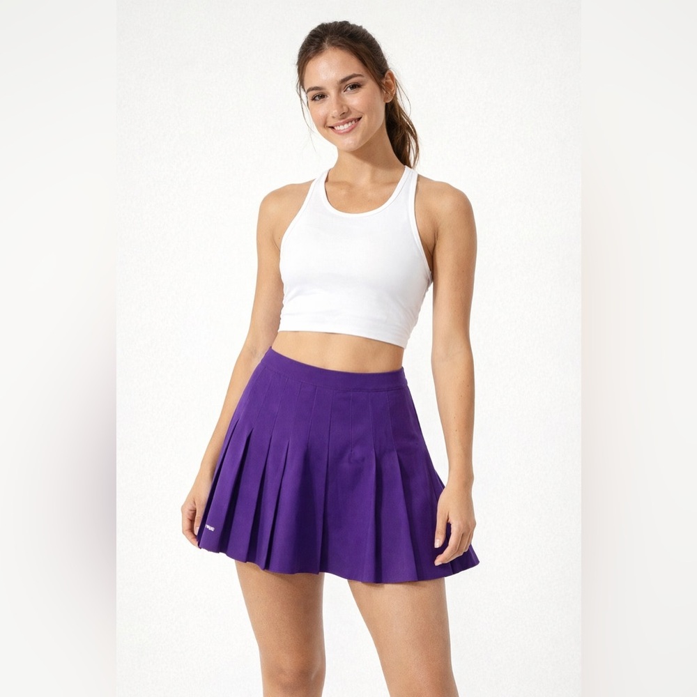 HEAD Vintage Purple‎ Pleated Tennis Skirt Sz. L